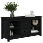 Mueble de TV de madera maciza de pino negro 103x36,5x52 cm de vidaXL, Muebles TV - Ref: Foro24-814573, Precio: 77,92 €, Descu...