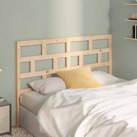 Cabecero de cama madera maciza de pino 166x4x100 cm de vidaXL, Cabeceros y pies de cama - Ref: Foro24-814204, Precio: 50,40 €...