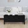 Mesa de centro de madera maciza de pino negro 100x50x40 cm de vidaXL, Mesas de centro - Ref: Foro24-814608, Precio: 120,75 €,...