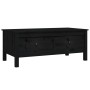 Mesa de centro de madera maciza de pino negro 100x50x40 cm de vidaXL, Mesas de centro - Ref: Foro24-814608, Precio: 120,75 €,...