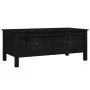 Mesa de centro de madera maciza de pino negro 100x50x40 cm de vidaXL, Mesas de centro - Ref: Foro24-814608, Precio: 118,99 €,...
