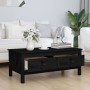 Mesa de centro de madera maciza de pino negro 100x50x40 cm de vidaXL, Mesas de centro - Ref: Foro24-814608, Precio: 120,75 €,...