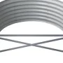 Grauer pulverbeschichteter Blumenbeet-Pflanzkasten aus Stahl, 296 x 80 x 36 cm von vidaXL, Töpfe und Pflanzgefäße - Ref: Foro...