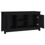 Mueble de TV de madera maciza de pino negro 103x36,5x52 cm de vidaXL, Muebles TV - Ref: Foro24-814588, Precio: 109,77 €, Desc...