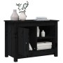 Mueble de TV de madera maciza de pino negro 70x36,5x52 cm de vidaXL, Muebles TV - Ref: Foro24-814583, Precio: 84,22 €, Descue...