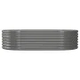 Jardinera arriate acero recubrimiento polvo gris 152x80x36 cm de vidaXL, Maceteros y jardineras - Ref: Foro24-318914, Precio:...