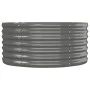 Jardinera arriate acero recubrimiento polvo gris 152x80x36 cm de vidaXL, Maceteros y jardineras - Ref: Foro24-318914, Precio:...