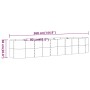 Jardinera arriate acero recubrimiento polvo gris 368x80x68 cm de vidaXL, Maceteros y jardineras - Ref: Foro24-318964, Precio:...