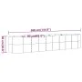 Jardinera arriate acero recubrimiento polvo gris 368x80x68 cm de vidaXL, Maceteros y jardineras - Ref: Foro24-318964, Precio:...