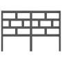 Cabecero de cama madera maciza de pino gris 141x4x100 cm de vidaXL, Cabeceros y pies de cama - Ref: Foro24-814191, Precio: 56...
