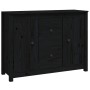 Aparador de madera maciza de pino negro 100x35x74 cm de vidaXL, Aparadores - Ref: Foro24-814568, Precio: 139,92 €, Descuento: %