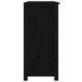 Aparador de madera maciza de pino negro 100x35x74 cm de vidaXL, Aparadores - Ref: Foro24-814568, Precio: 138,82 €, Descuento: %