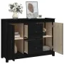 Aparador de madera maciza de pino negro 100x35x74 cm de vidaXL, Aparadores - Ref: Foro24-814568, Precio: 138,82 €, Descuento: %