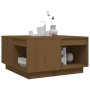 Mesa de centro madera maciza de pino marrón miel 60x61x32,5 cm de vidaXL, Mesas de centro - Ref: Foro24-814532, Precio: 58,78...