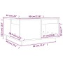 Mesa de centro madera maciza de pino marrón miel 60x61x32,5 cm de vidaXL, Mesas de centro - Ref: Foro24-814532, Precio: 58,78...