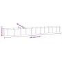 Jardinera arriate acero recubrimiento polvo gris 440x80x36 cm de vidaXL, Maceteros y jardineras - Ref: Foro24-318934, Precio:...