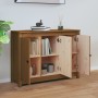 Aparador de madera maciza de pino marrón miel 100x35x74 cm de vidaXL, Aparadores - Ref: Foro24-814562, Precio: 102,83 €, Desc...