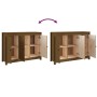 Aparador de madera maciza de pino marrón miel 100x35x74 cm de vidaXL, Aparadores - Ref: Foro24-814562, Precio: 102,83 €, Desc...