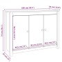 Aparador de madera maciza de pino marrón miel 100x35x74 cm de vidaXL, Aparadores - Ref: Foro24-814562, Precio: 102,83 €, Desc...