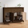 Aparador de madera maciza de pino marrón miel 100x35x74 cm de vidaXL, Aparadores - Ref: Foro24-814557, Precio: 194,58 €, Desc...