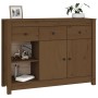 Aparador de madera maciza de pino marrón miel 100x35x74 cm de vidaXL, Aparadores - Ref: Foro24-814557, Precio: 194,58 €, Desc...