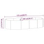 Jardinera arriate acero recubrimiento polvo gris 175x100x36 cm de vidaXL, Maceteros y jardineras - Ref: Foro24-318989, Precio...