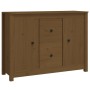 Aparador de madera maciza de pino marrón miel 100x35x74 cm de vidaXL, Aparadores - Ref: Foro24-814567, Precio: 109,37 €, Desc...