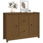 Aparador de madera maciza de pino marrón miel 100x35x74 cm de vidaXL, Aparadores - Ref: Foro24-814567, Precio: 109,37 €, Desc...