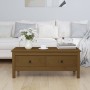 Mesa de centro madera maciza de pino marrón miel 100x50x40 cm de vidaXL, Mesas de centro - Ref: Foro24-814607, Precio: 107,79...