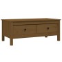 Mesa de centro madera maciza de pino marrón miel 100x50x40 cm de vidaXL, Mesas de centro - Ref: Foro24-814607, Precio: 107,79...