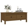 Mesa de centro madera maciza de pino marrón miel 100x50x40 cm de vidaXL, Mesas de centro - Ref: Foro24-814607, Precio: 107,79...