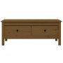 Mesa de centro madera maciza de pino marrón miel 100x50x40 cm de vidaXL, Mesas de centro - Ref: Foro24-814607, Precio: 107,79...