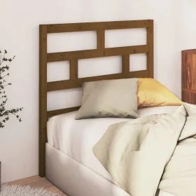 Honey brown solid pine wood bed headboard 96x4x100 cm by vidaXL, Headboards and footboards - Ref: Foro24-814177, Price: 34,39...