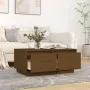Solid honey brown pine wood coffee table 80x50x35 cm by vidaXL, Coffee table - Ref: Foro24-814442, Price: 76,56 €, Discount: %