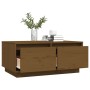 Mesa de centro madera maciza de pino marrón miel 80x50x35 cm de vidaXL, Mesas de centro - Ref: Foro24-814442, Precio: 76,56 €...