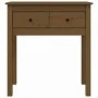Mesa consola de madera maciza de pino marrón miel 70x35x75 cm de vidaXL, Mesas auxiliares - Ref: Foro24-814612, Precio: 87,34...