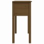 Mesa consola de madera maciza de pino marrón miel 70x35x75 cm de vidaXL, Mesas auxiliares - Ref: Foro24-814612, Precio: 88,63...
