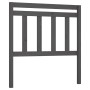 Cabecero de cama madera maciza de pino gris 81x4x100 cm de vidaXL, Cabeceros y pies de cama - Ref: Foro24-814071, Precio: 33,...