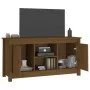 Mueble de TV madera maciza de pino marrón miel 103x36,5x52 cm de vidaXL, Muebles TV - Ref: Foro24-814587, Precio: 78,32 €, De...