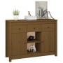 Aparador de madera maciza de pino marrón miel 100x35x74,5 cm de vidaXL, Aparadores - Ref: Foro24-814552, Precio: 109,37 €, De...
