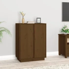 Aparador de madera maciza de pino marrón miel 60x35x80 cm de vidaXL, Aparadores - Ref: Foro24-814492, Precio: 69,87 €, Descue...