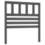 Cabecero de cama madera maciza de pino gris 81x4x100 cm de vidaXL, Cabeceros y pies de cama - Ref: Foro24-814121, Precio: 42,...