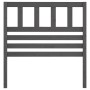 Cabecero de cama madera maciza de pino gris 81x4x100 cm de vidaXL, Cabeceros y pies de cama - Ref: Foro24-814121, Precio: 42,...