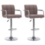 Taburetes de cocina 2 unidades tela color gris topo en Taburetes de cocina | Comprar online en Foru.es