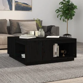 Solid black pine wood coffee table 100x101x40.5 cm by vidaXL, Coffee table - Ref: Foro24-814523, Price: 205,64 €, Discount: %