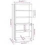 Aparador HAMAR madera de pino maciza marrón miel de vidaXL, Aparadores - Ref: Foro24-3100938, Precio: 159,41 €, Descuento: %
