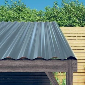 Roof panels 36 units gray coated steel 80x36 cm by vidaXL, Roof tiles and roof tiles - Ref: Foro24-319139, Price: 108,50 €, D...