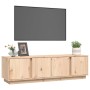 Mueble de TV de madera maciza de pino 140x40x40 cm de vidaXL, Muebles TV - Ref: Foro24-814459, Precio: 128,73 €, Descuento: %