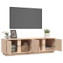 Mueble de TV de madera maciza de pino 140x40x40 cm de vidaXL, Muebles TV - Ref: Foro24-814459, Precio: 128,73 €, Descuento: %