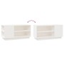 Mueble de TV madera maciza de pino blanco 80x35x40,5 cm de vidaXL, Muebles TV - Ref: Foro24-814405, Precio: 54,49 €, Descuent...